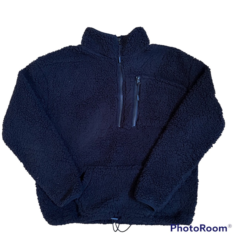 Women's No Boundaries Black Fleece Teddy Jacket Full Zip Up Size XLarge